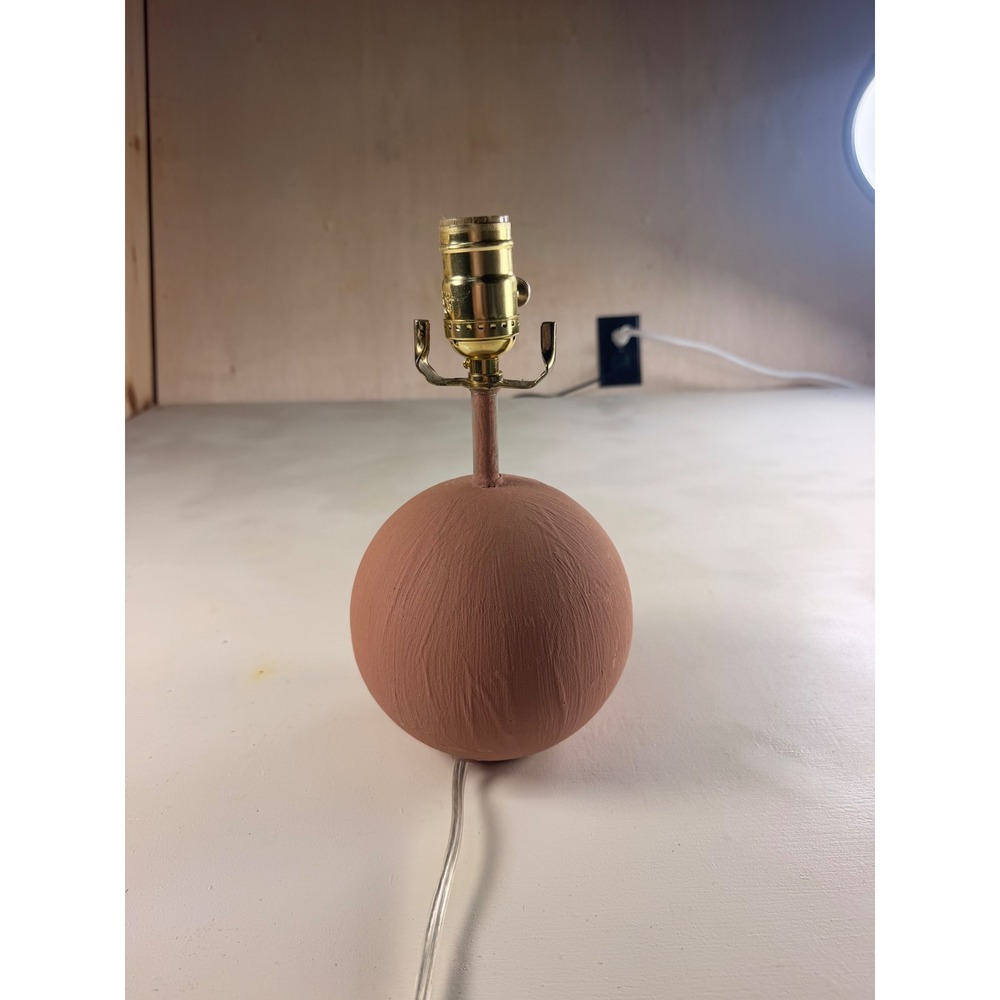 Table Lamp Home OS Terracotta Modern Spherical Textured Minimalist